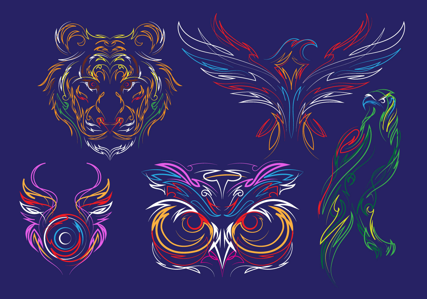 1400x980 Pinstripes Free Vector Art