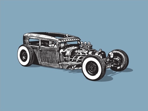 491x368 Vector Hot Rod Pinstripe Free Vector Download