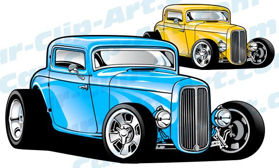 576x346 Custom Ford Window Hot Rod Vector Clipart Dap Of Drawings