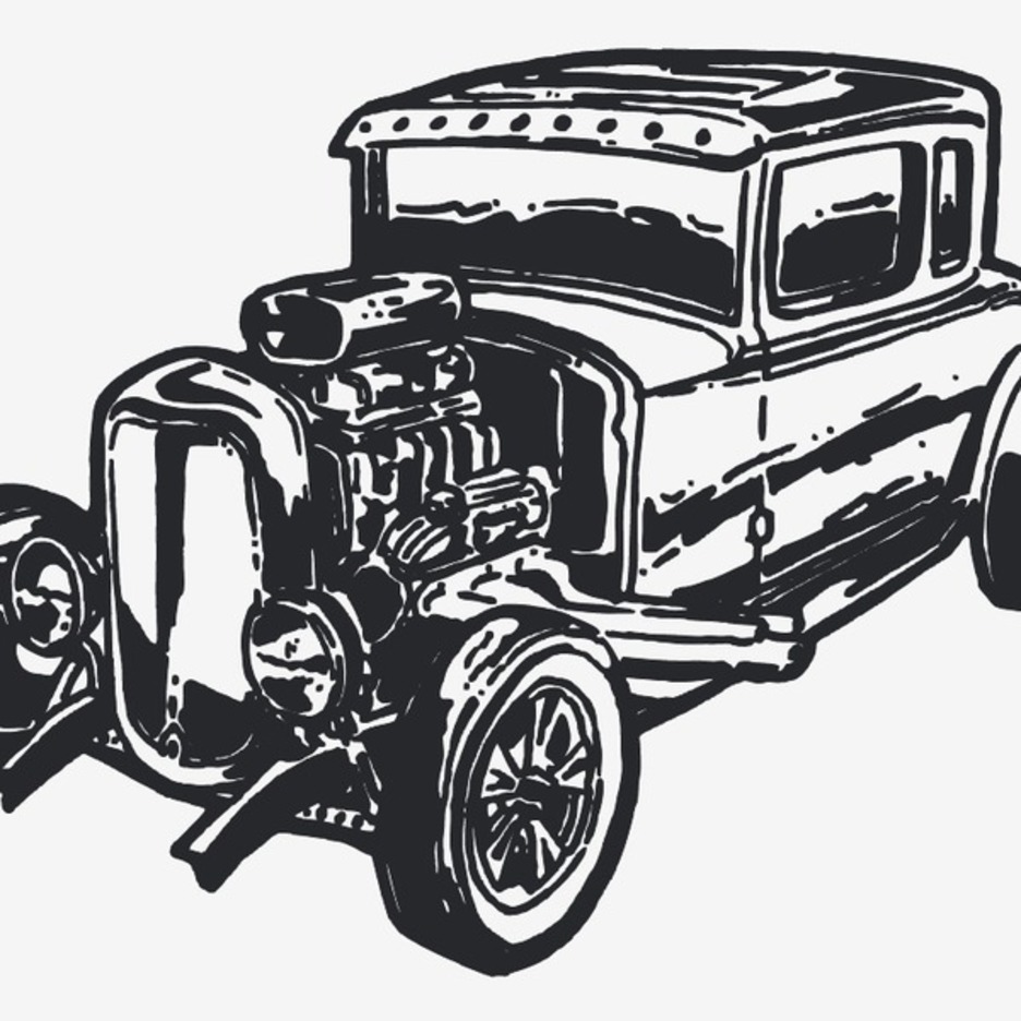 936x936 Free Vector Vintage Car Hot Rod Freevectors