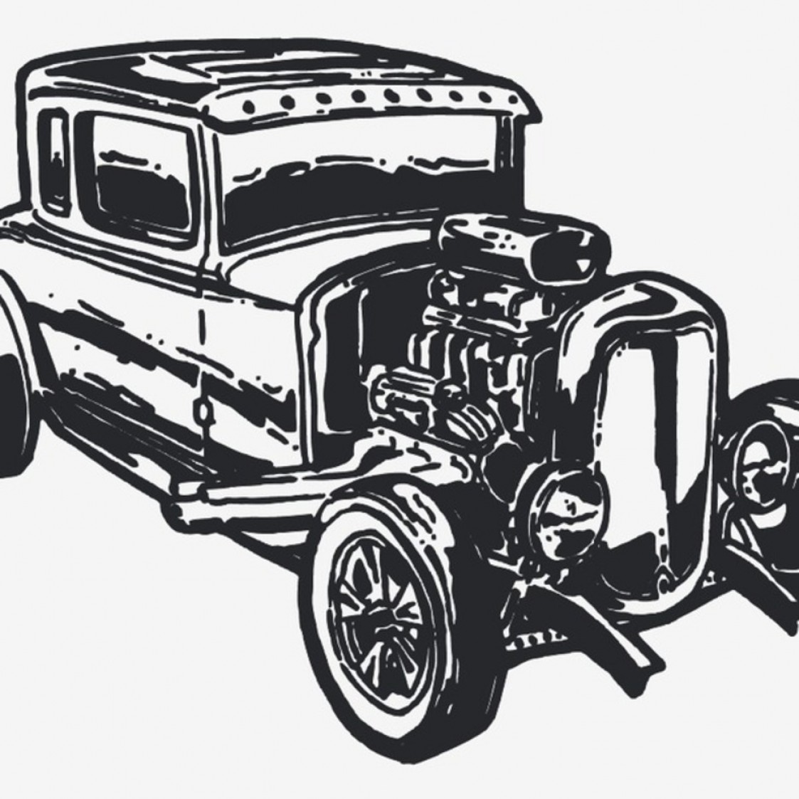 1123x1123 Free Vector Vintage Car Hot Rod Catchsplace