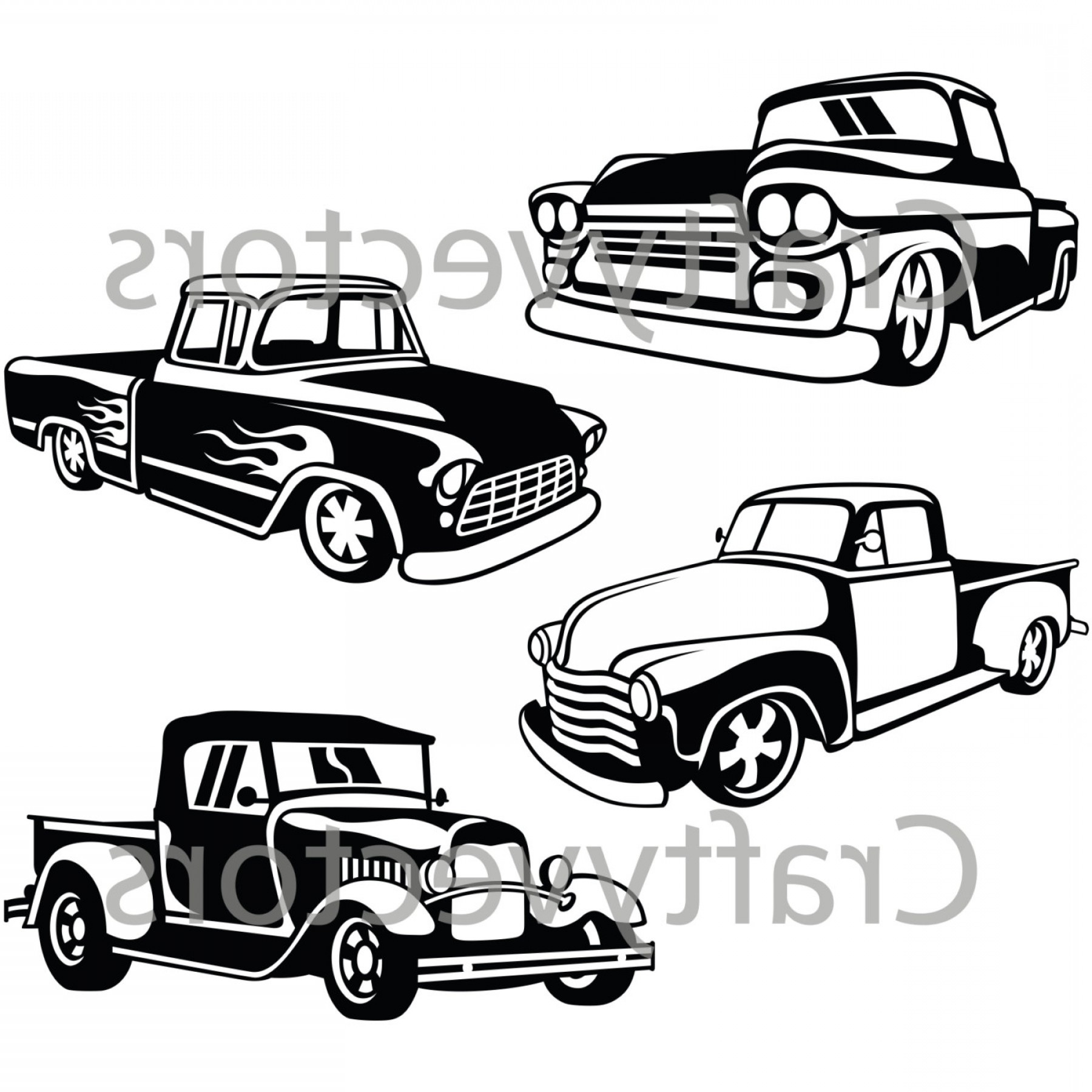 1800x1800 Hot Rod Trucks Vector Soidergi