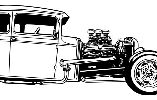 600x384 Hot Rod Vector Pack On Behance