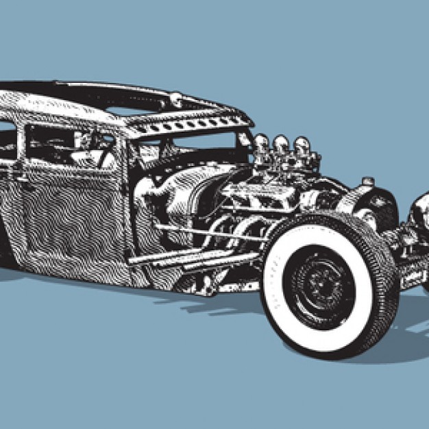 Hot Rod Vector at Vectorified.com | Collection of Hot Rod Vector free ...