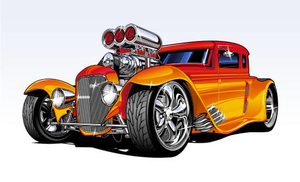 300x182 Hot Rods Clipart Free Images