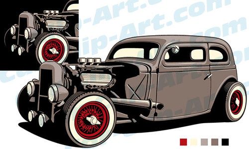 500x300 Vector Rat Rod Clip Art Ratty Clip Art, Art, Car Drawings