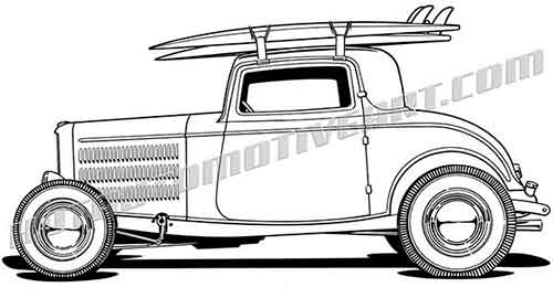 500x270 Ford Classic Hot Rod Clip Art