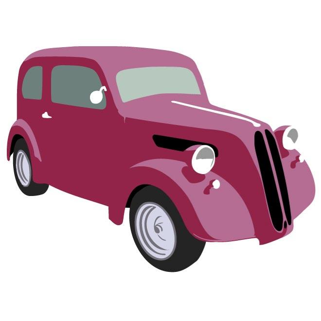 660x660 Hot Rod Car Vector Image