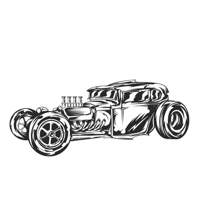 Hot Rod Vector Free at Vectorified.com | Collection of Hot Rod Vector ...