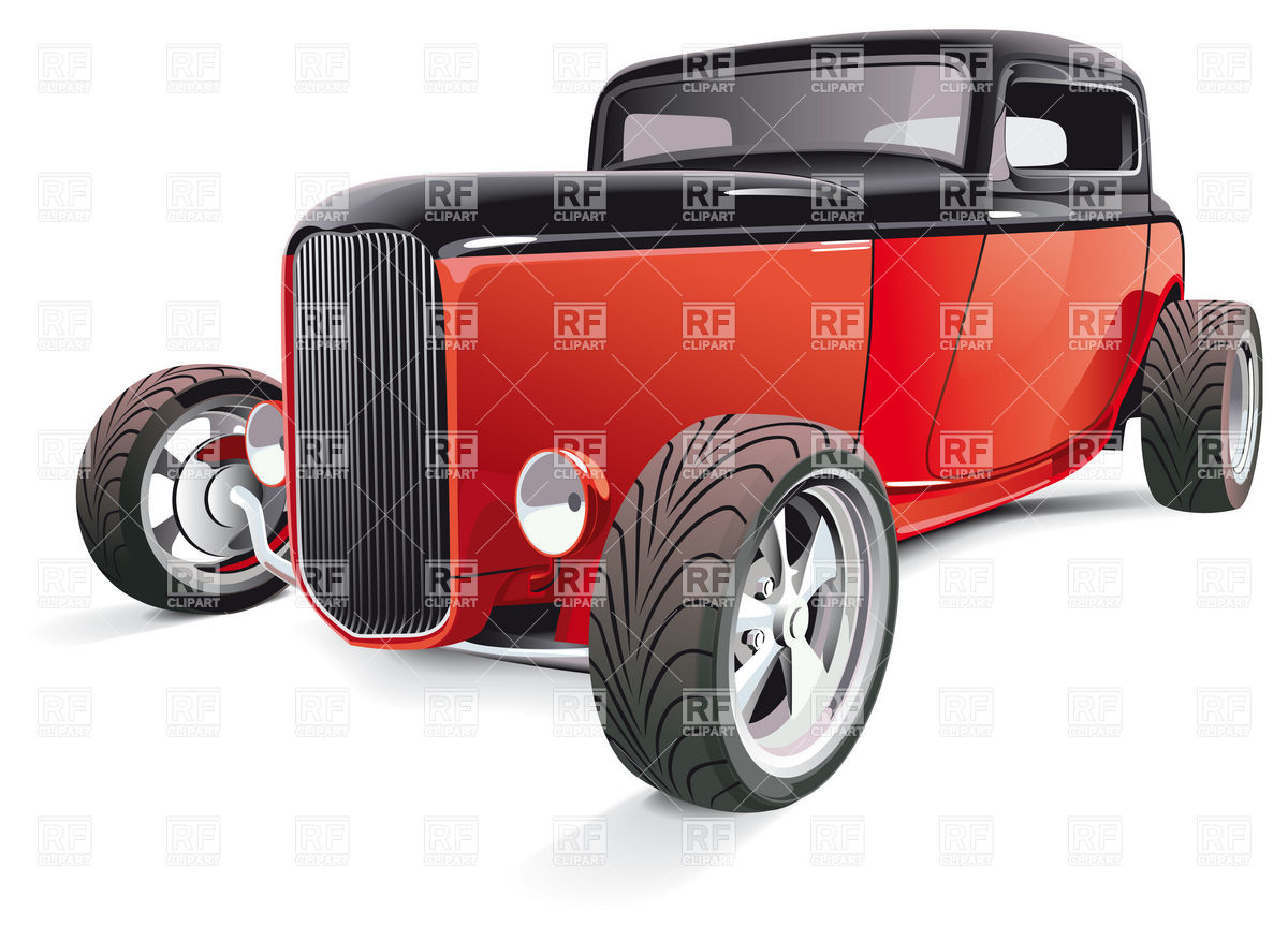1200x877 Vintage Retro Hot Rod Auto Vector Image Of Transportation