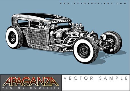 456x321 Free Hot Rods Clipart And Vector Graphics