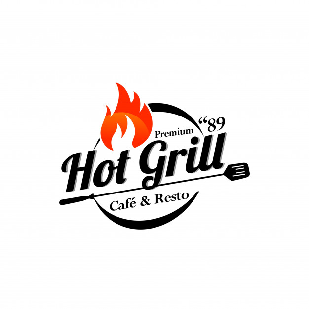626x626 Hot Grill Logo Templates Vector Premium Download