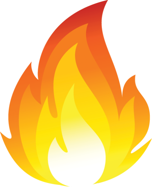 487x600 Look! Fire! Fire Hot! Phobo Board Church Banners, Fire Image