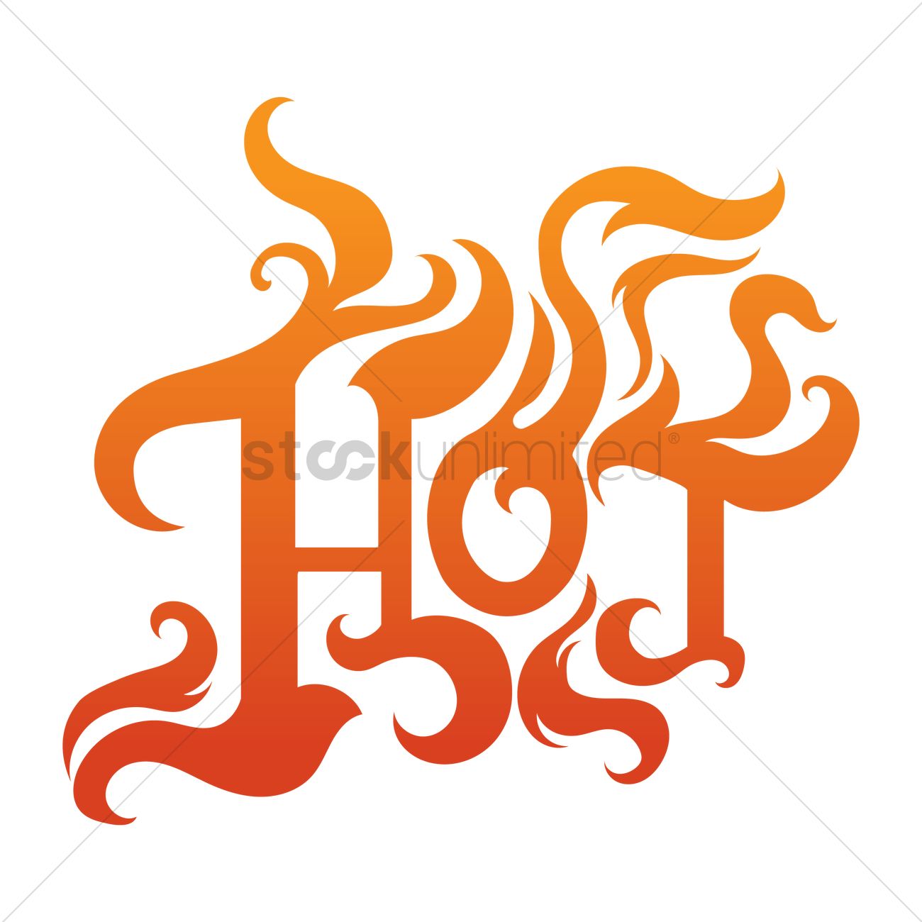 1300x1300 Word Hot Vector Image