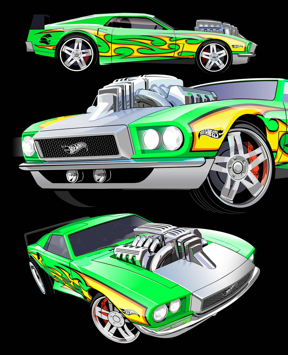 Hot Wheels Vector Cars On Wacom Gallery 1200x1479 Hot Wheels Vector Cars On Wacom Gallery