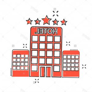 300x300 Hotel Icon Lodging Bed Vector Illustration Studiogrfx
