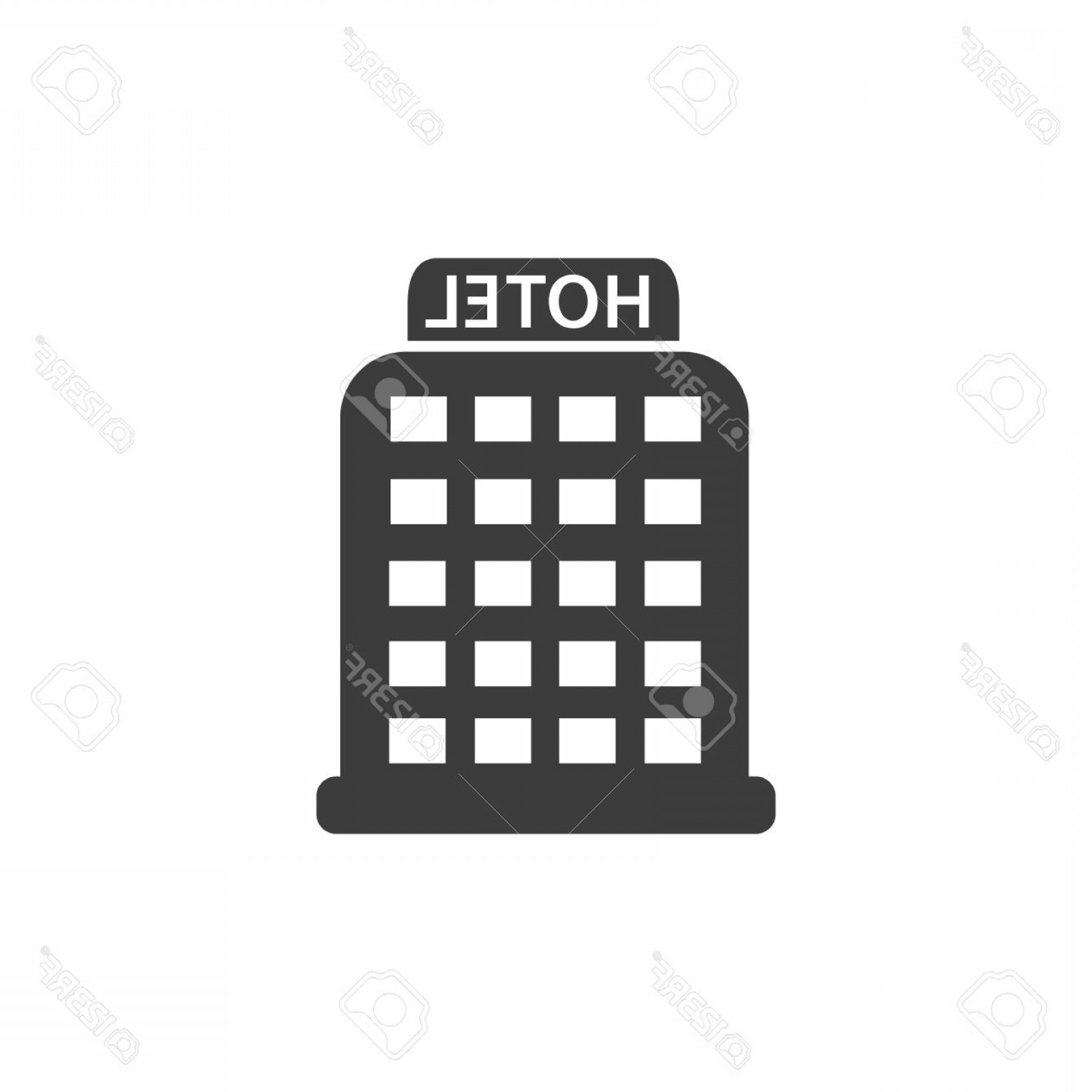 1560x1560 Hotel Icon Vector Studiogrfx