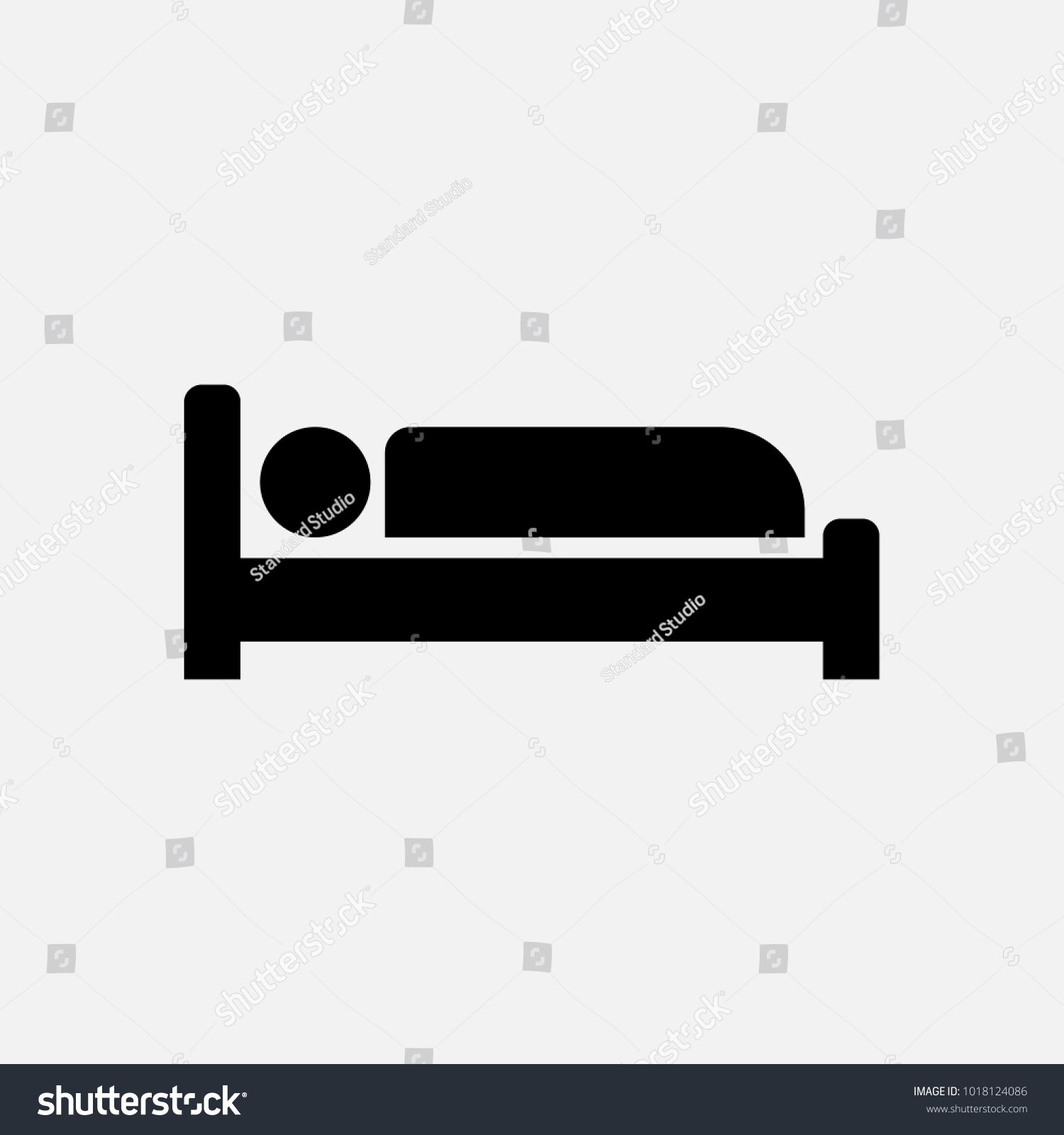 1500x1600 Hotel Icon, Guest House, Accommodation Icon, Person In Bed Icon