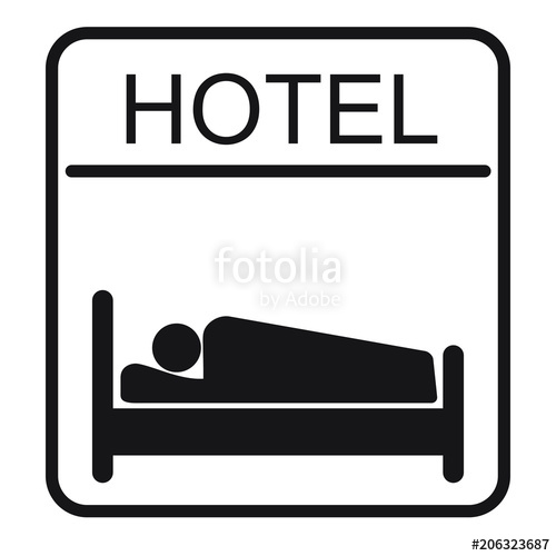 500x500 Hotel Icon, Vector Sign Stock Image And Royalty Free Vector