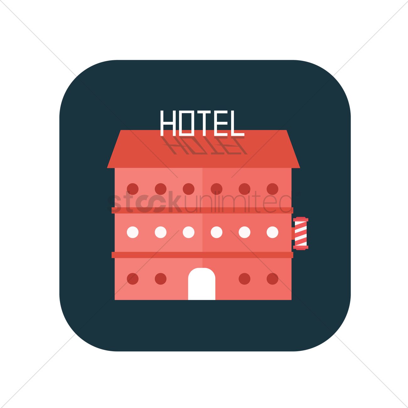 1300x1300 A Hotel Icon Vector Image
