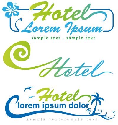 400x423 Abstract Hotel Logos Vector Material Free Download