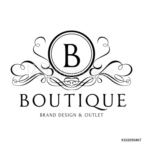 500x500 Boutique Logo,hotel Logo,luxury Brand Logo,vector Logo Template