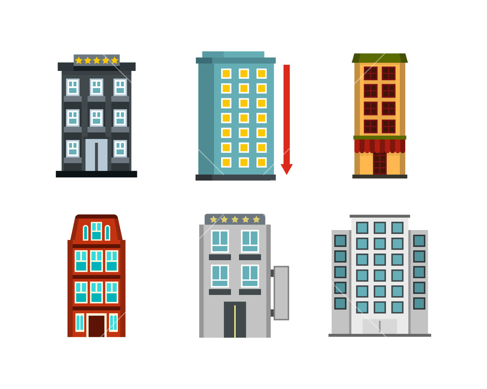 1000x800 Hotel Icon Set Flat Set Of Hotel Vector Icons For Web Design