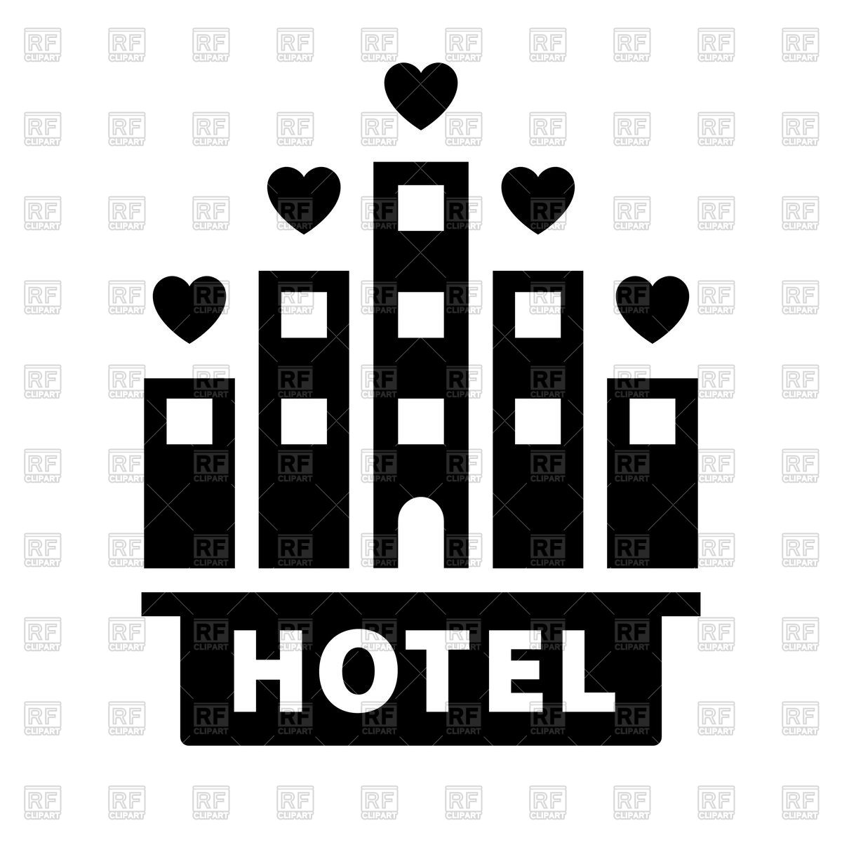 1200x1200 Love Hotel Vector Image Of Signs, Symbols, Maps