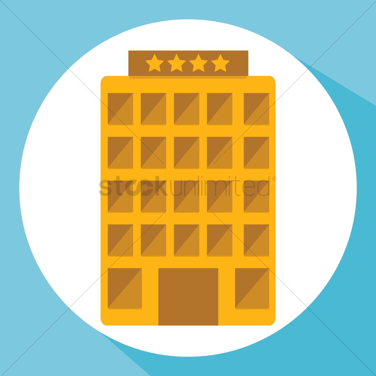 1300x1300 Star Hotel Vector Image
