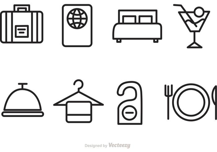 700x490 Hotel And Travel Vector Icons