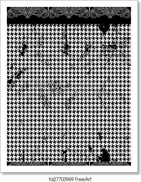 Free Art Print Of Houndstooth, Pied De Poule Seamless Black 450x580 Free Art Print Of Houndstooth, Pied De Poule Seamless Black