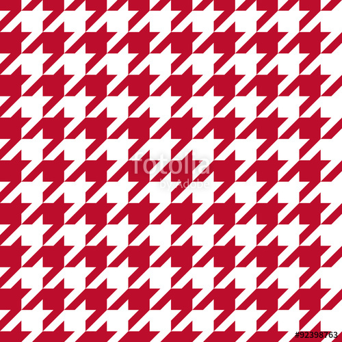 Seamless Corporate Red And White Houndstooth Pattern Vector Stock 500x500 Seamless Corporate Red And White Houndstooth Pattern Vector Stock