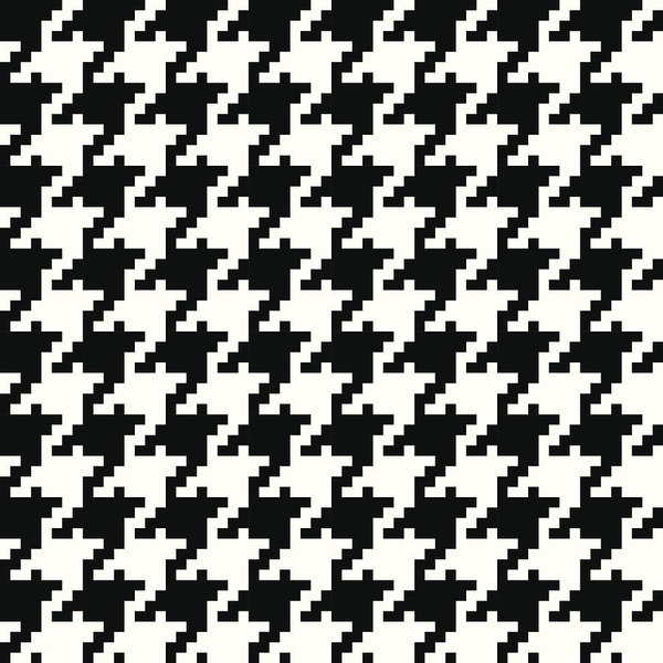 600x600 Seamless Vector Houndstooth Art Print