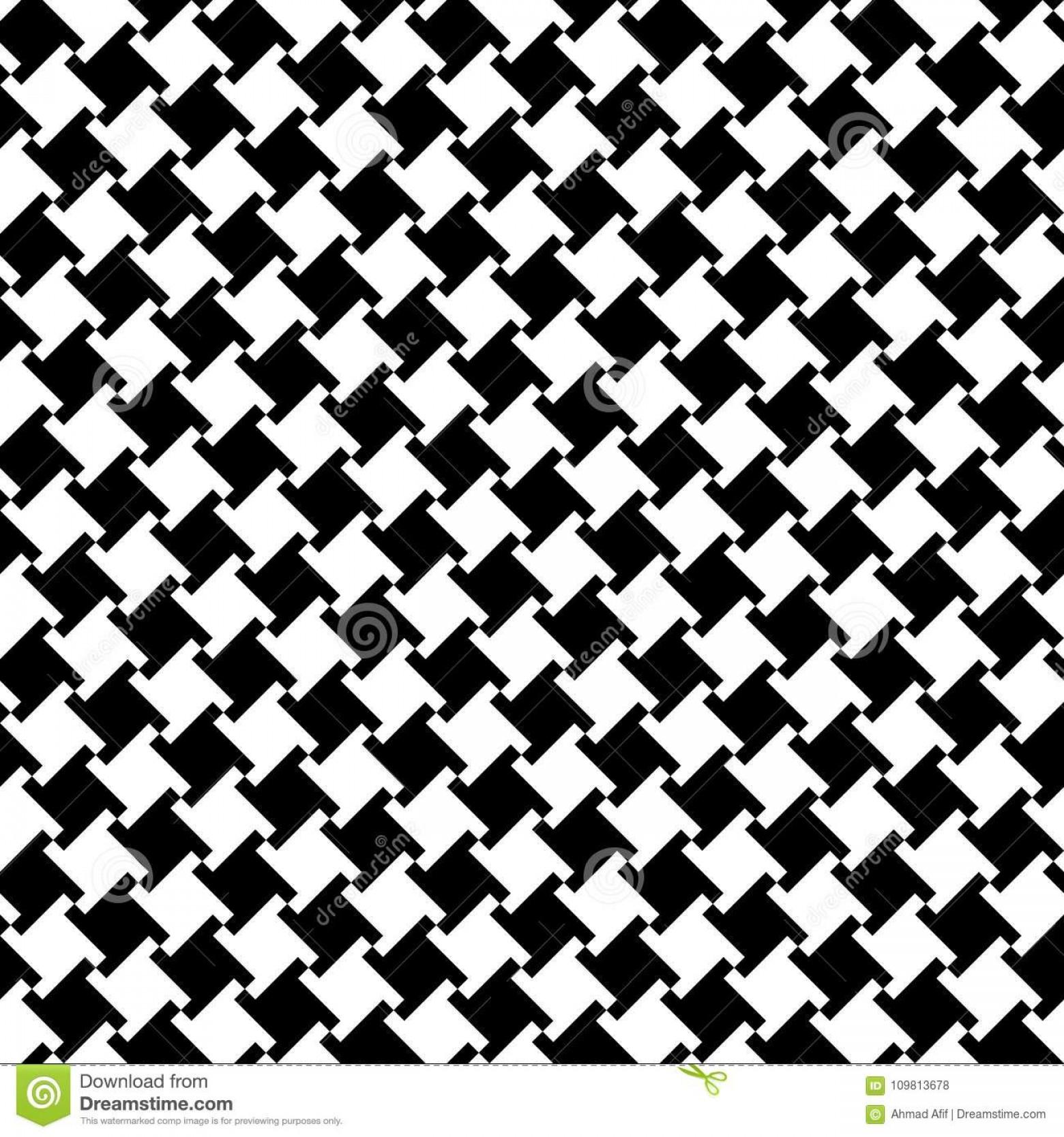 1560x1668 Top Houndstooth Pattern Vector Image Design