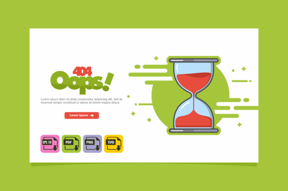 580x385 Hourglass Vector Graphic