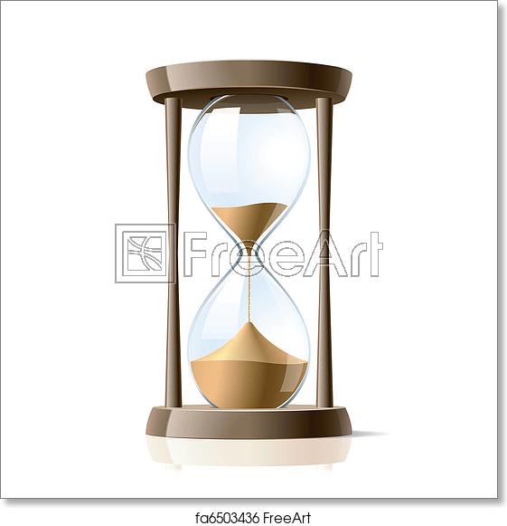 561x581 Free Art Print Of Hourglass Vector Illustration Of A Hour Glass