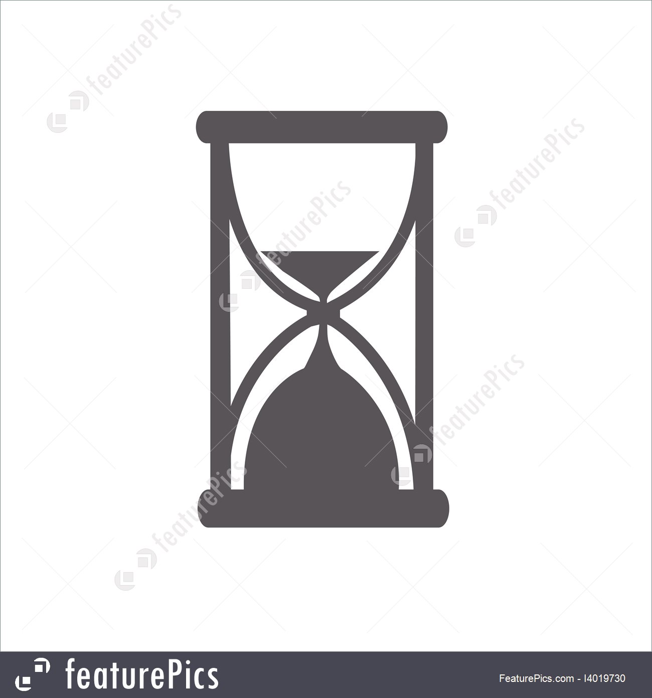 1300x1392 Hourglass, Vector Stock Illustration