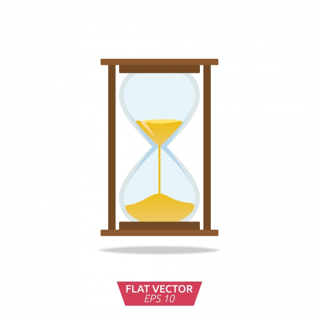 640x640 Hourglass Vector Icon Simple Flat Style Design For Web And App