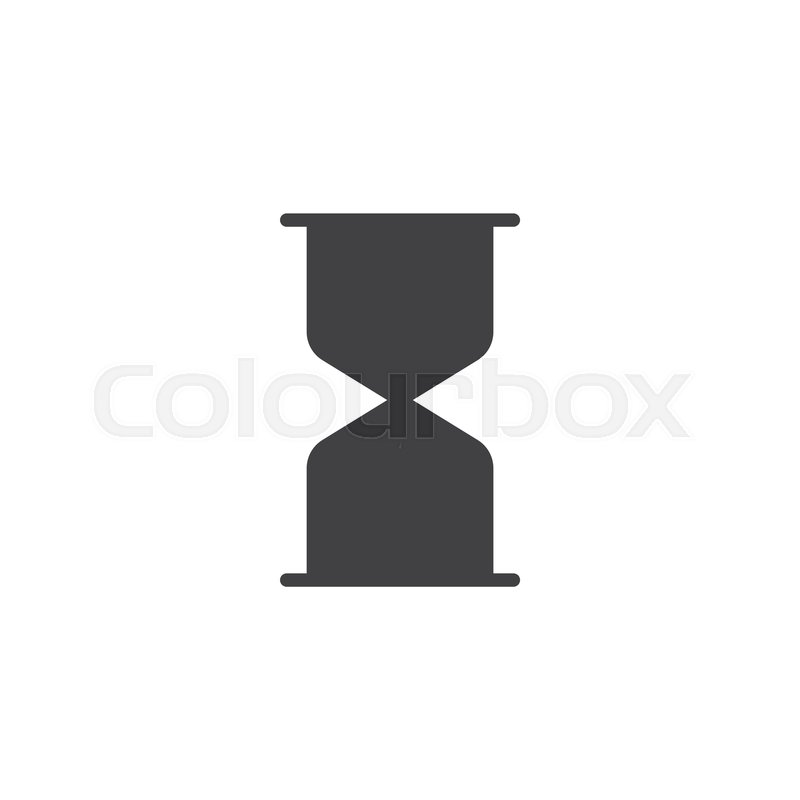 800x800 Hourglass Vector Icon Filled Flat Stock Vector Colourbox