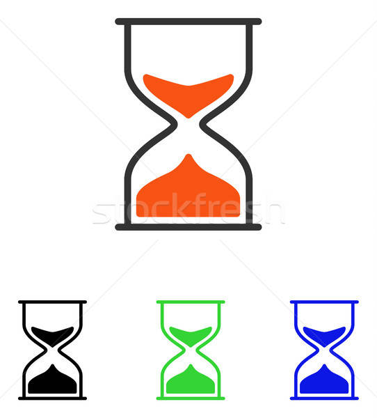 542x600 Hourglass Flat Vector Icon Vector Illustration Victor Ivlichev