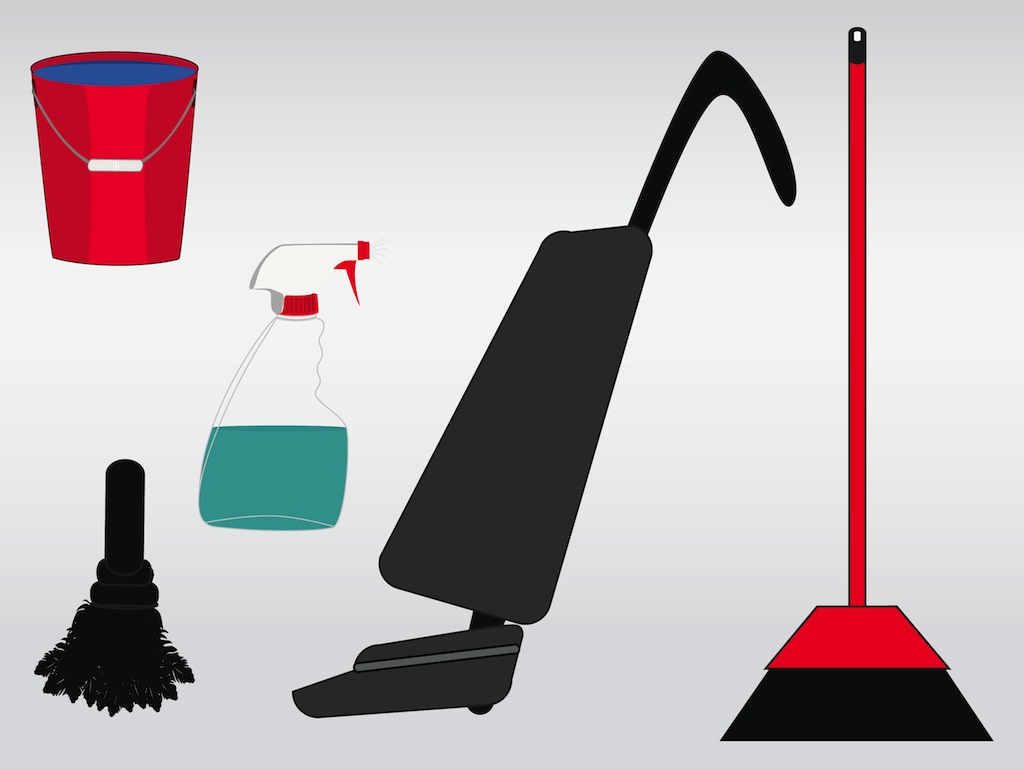 1024x769 Cleaning The House Vector Art Graphics