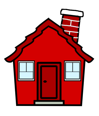 344x404 House Clipart Vector Graphics