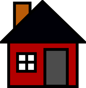 288x297 Small House Clip Art