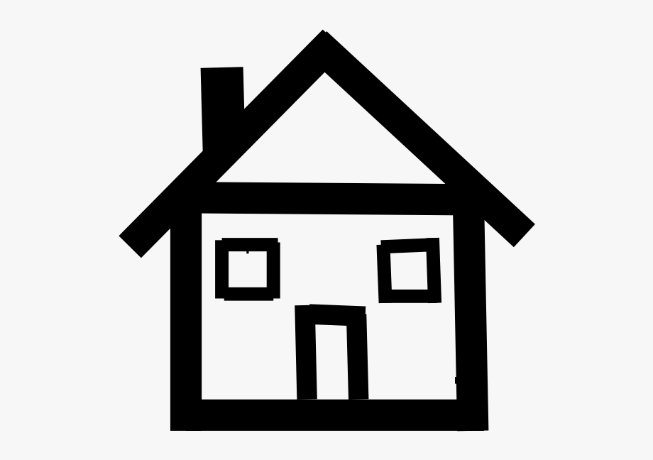 920x648 Stick Figure House Clipart Vector Free Stock