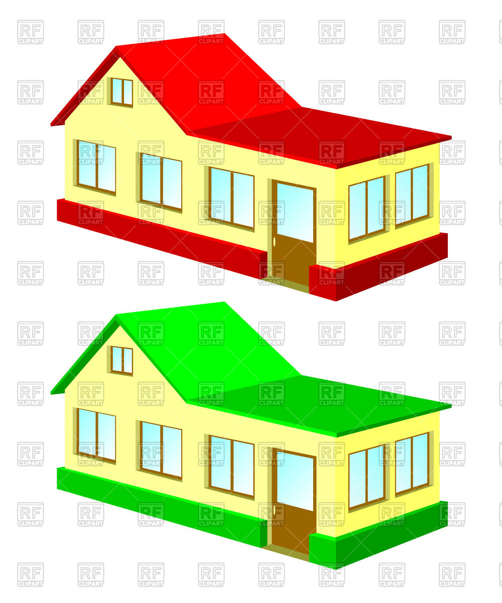 1000x1200 Two House Vector Image Of Architecture, Buildings Silanti