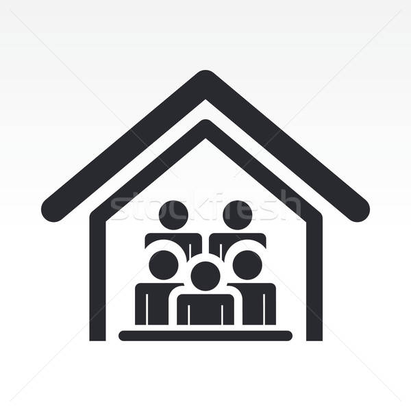 600x600 Guests House Icon Vector Illustration Myvector