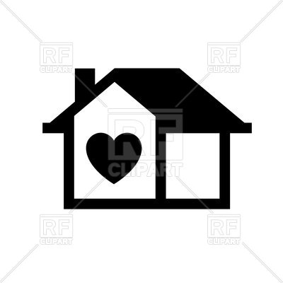 400x400 Love House Icon Vector Image Of Signs, Symbols, Maps