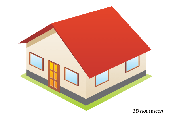 600x412 House Icon Free Vector