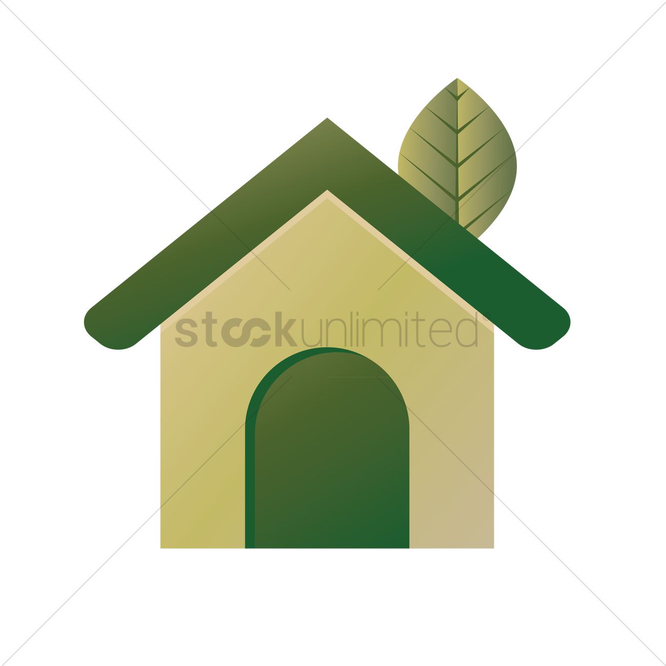 1300x1300 Free Green House Icon Vector Image