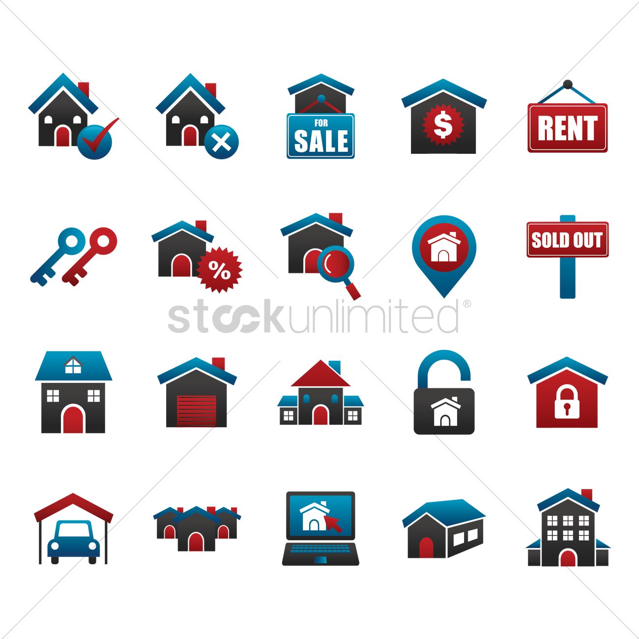 1300x1300 Free House Icons Vector Image